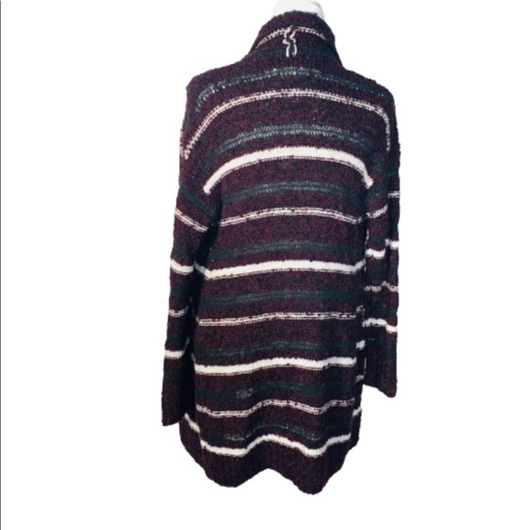 Caslon Striped Cardigan Sweater Wool Alpaca Blend - Picture 7 of 10